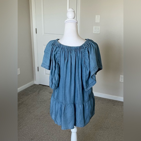 NWT Joes Jeans Chambray Flutter Top Size Large - Picture 7 of 9